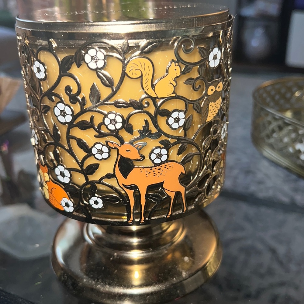 A beautiful limited edition Bath and Body Works Candle in Harvest Gathering